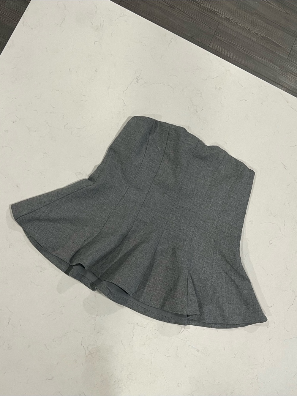 Zara Strapless Flared Top